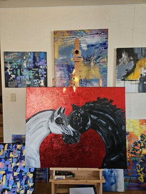 Lisa Smith in the Studio