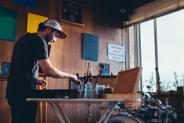 Joaquín Acevedo in the Studio