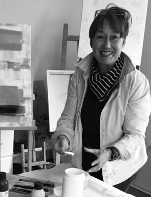 Annette Gesine Rathjen in the Studio: Bei der Arbeit - Freude!