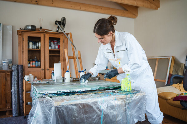 Gabi Ehmann in the Studio