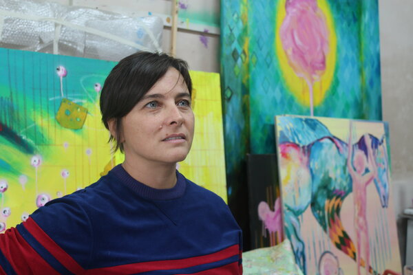 Giovanna Morelli in the Studio