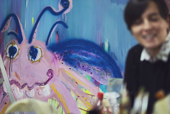 Giovanna Morelli in the Studio
