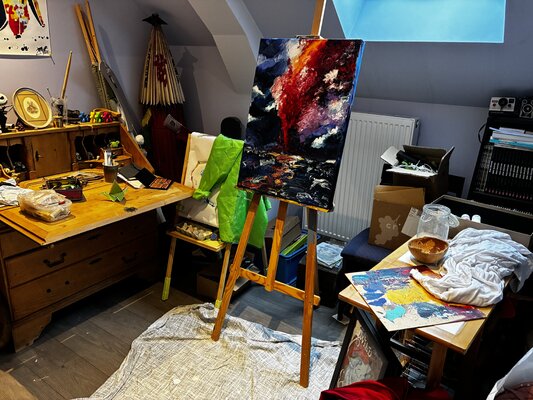 Els Devrieze in the Studio