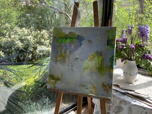 Geneviève Girod in the Studio