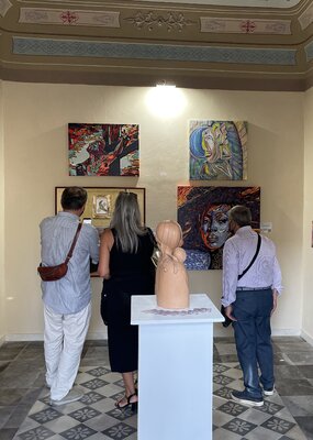 Biagio Antonio Occhipinti in the Studio: Esposizione palazzo Labisi Comiso