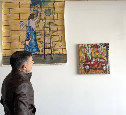 Biagio Antonio Occhipinti in the Studio
