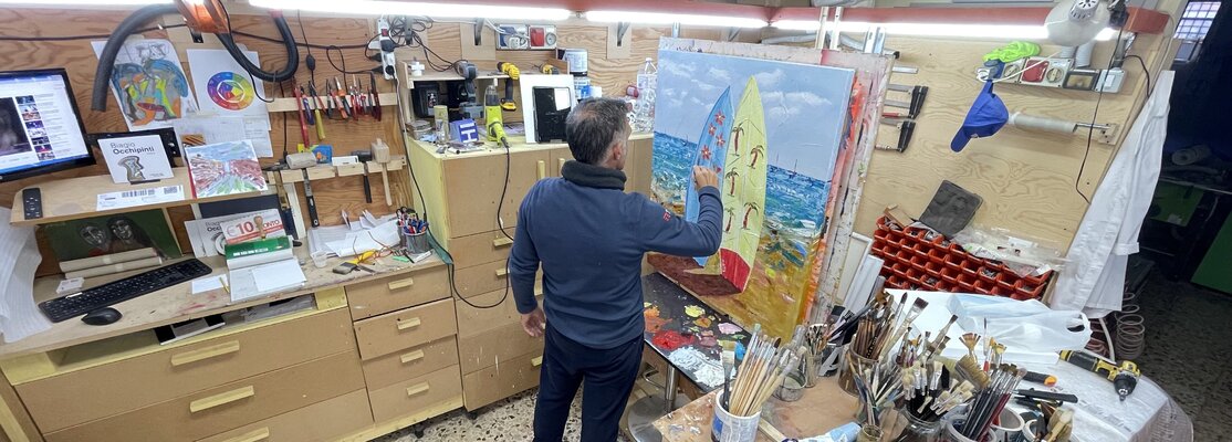 Biagio Antonio Occhipinti in the Studio: Mio Studio