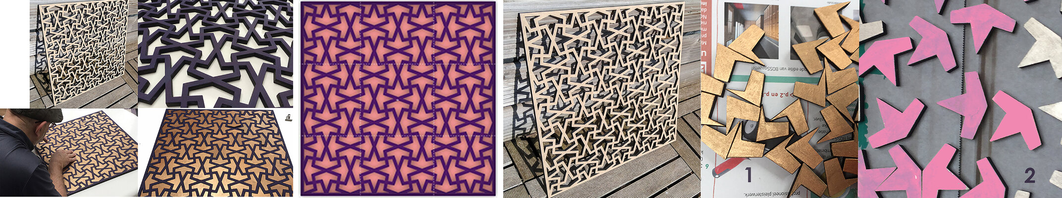 Claudio Pincas Feldman in the Studio: Lasercut  Wood 2020
