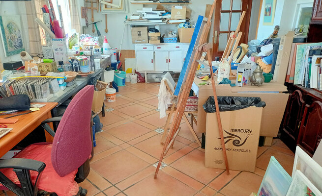Nalini Shanthi Cook in the Studio