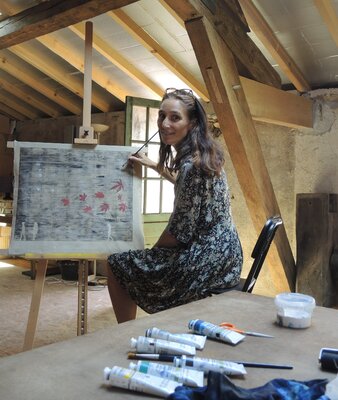Catherine Zivi in the Studio: Peinture et gravure dans mon atelier de Savigny-les-Beaune