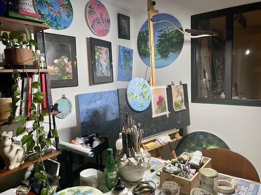 Johanna Lisa in the Studio