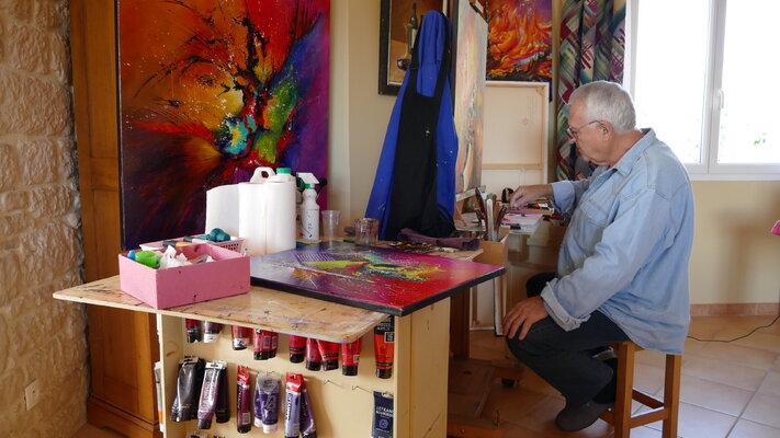 Patrice Bru in the Studio: Artiste à l'oeuvre dans son atelier