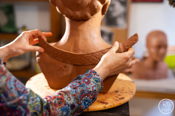 Vicky Pérez in the Studio: Mi estudio en Valldemossa, Mallorca, España.