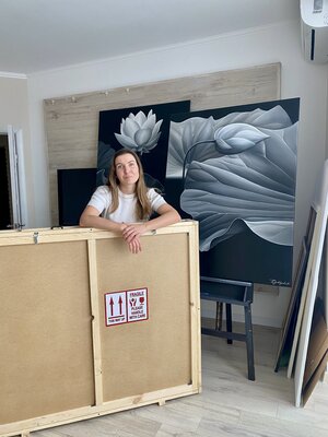 Tanya Golodynska in the Studio