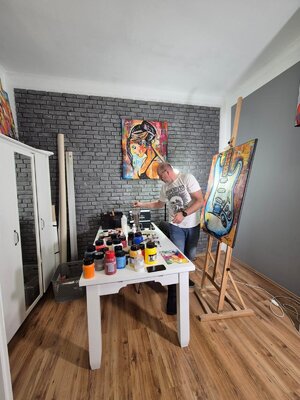 Rafal Stach Kozina in the Studio