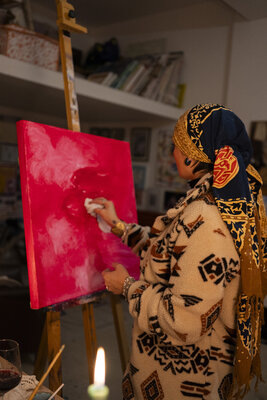 Valentina Mistretta in the Studio