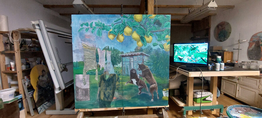 Matthias Lück in the Studio