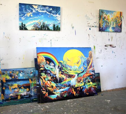 Simon Boyd in the Studio