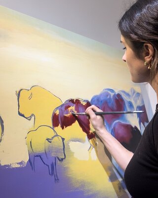 Victoire Perez in the Studio