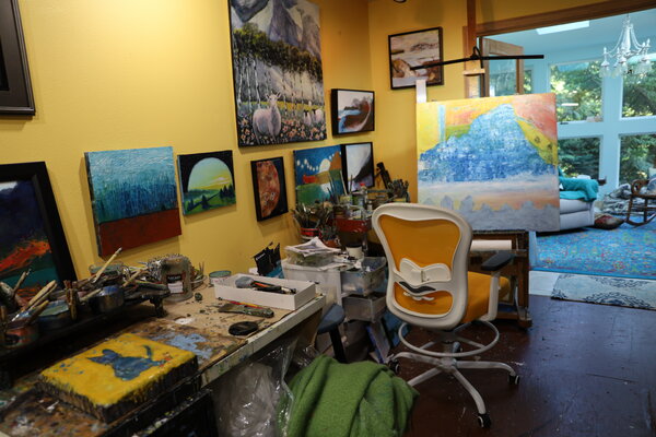 evy Olsen Halvorsen in the Studio