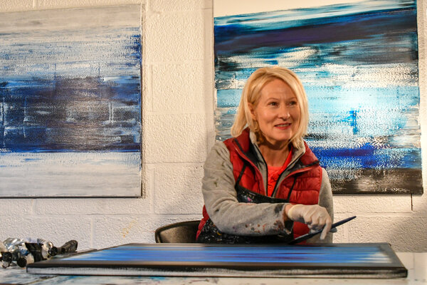 Klara Gunnlaugsdottir in the Studio