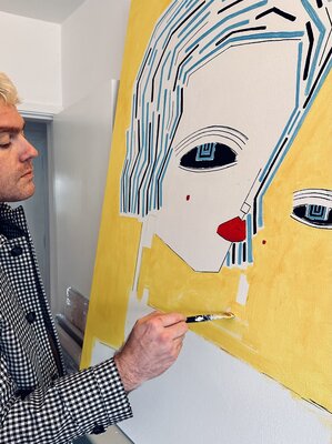 ALO im Studio: Brush work...