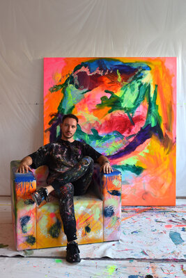 Sebastian Merk in the Studio