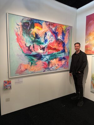 Sebastian Merk in the Studio: Art Fair London