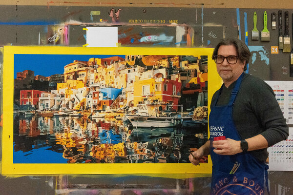 Marco Barberio in the Studio: Painting Procida