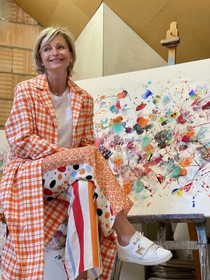 Simone Monney in the Studio: colorful in all aspects