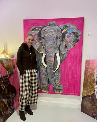 Simone Platt in the Studio