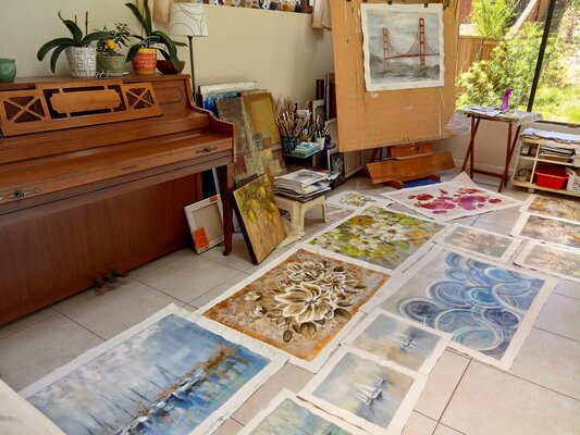 Silvia Vassileva in the Studio