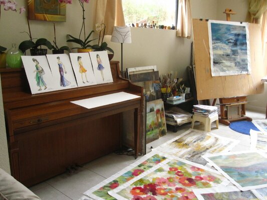Silvia Vassileva in the Studio