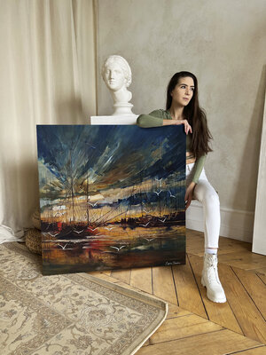 Evgeniya Duvakina in the Studio