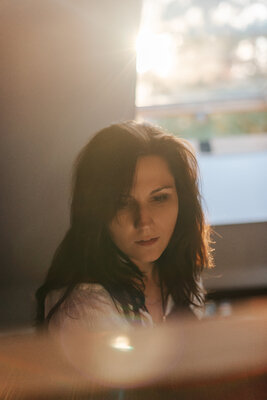 Marta Jastrzębska-Macko in the Studio
