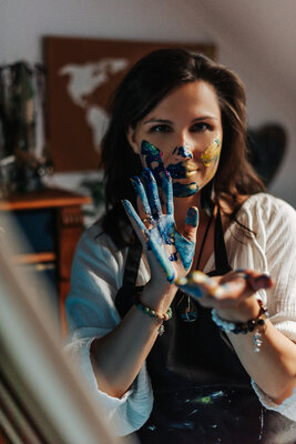 Marta Jastrzębska-Macko in the Studio