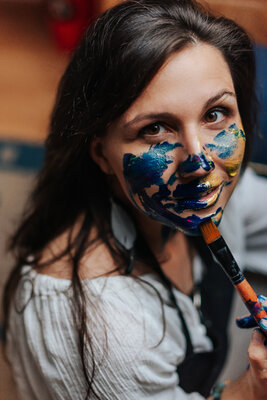 Marta Jastrzębska-Macko in the Studio