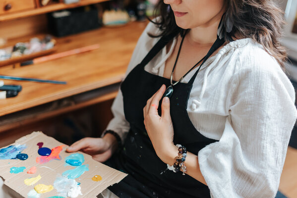 Marta Jastrzębska-Macko in the Studio