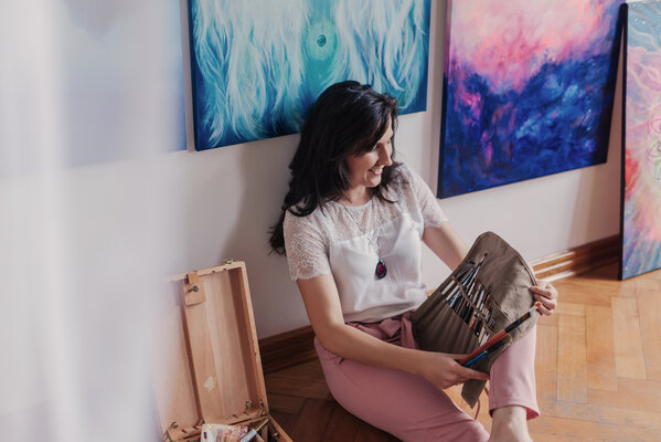 Marta Jastrzębska-Macko in the Studio