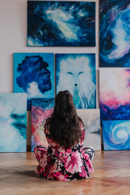 Marta Jastrzębska-Macko in the Studio