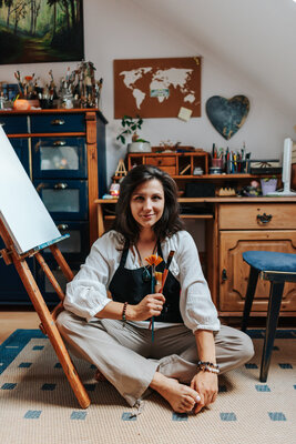 Marta Jastrzębska-Macko in the Studio