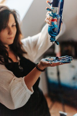 Marta Jastrzębska-Macko in the Studio