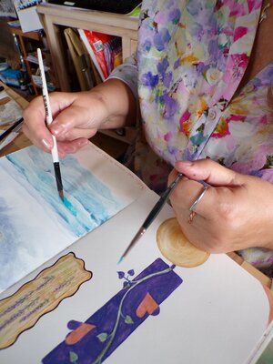 Paula Swenson in the Studio: sketchbook exploration is essential to the process