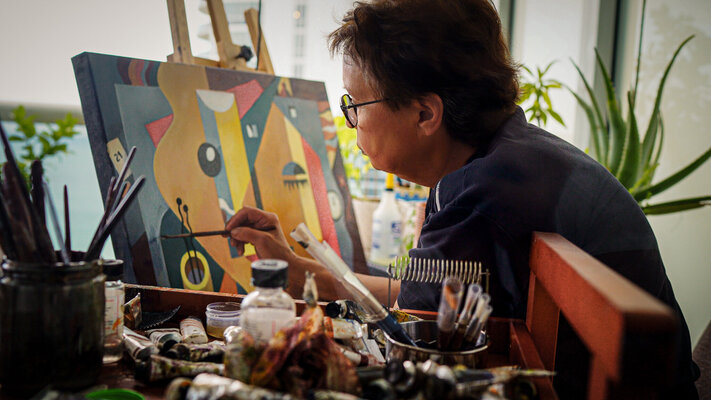 Elena Kochetkova in the Studio