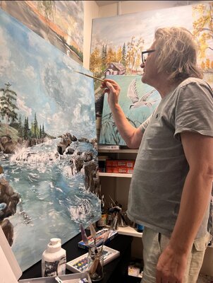 Robertas Zabitis in the Studio
