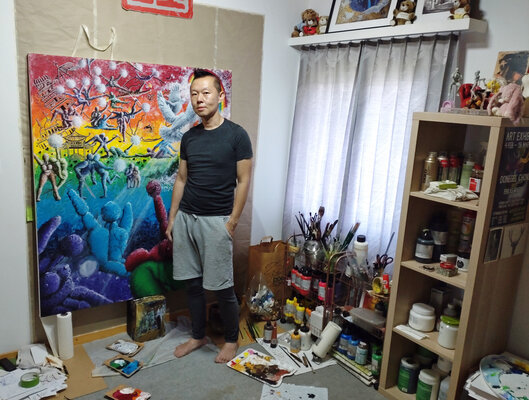 Donegel' Chong in the Studio: In my studio