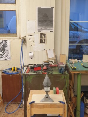 Christian Schwaller in the Studio