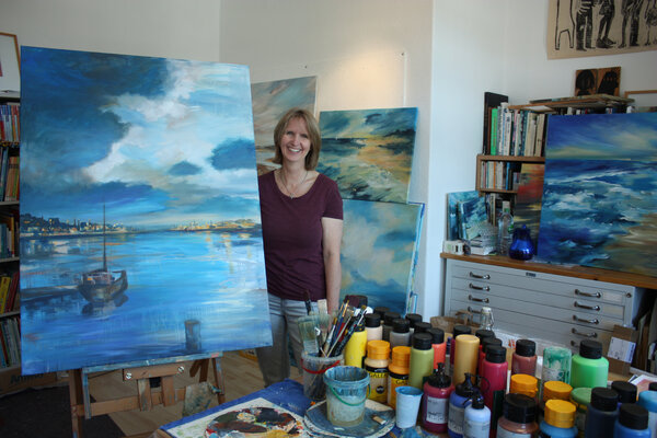 Astrid Krömer in the Studio