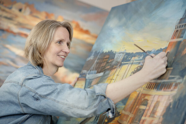 Astrid Krömer in the Studio