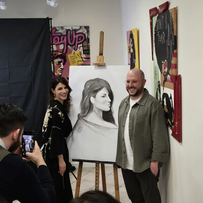 Giovanni Giunta in the Studio